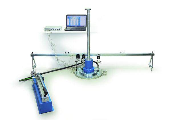 Plate Loading Test with data logging equipment